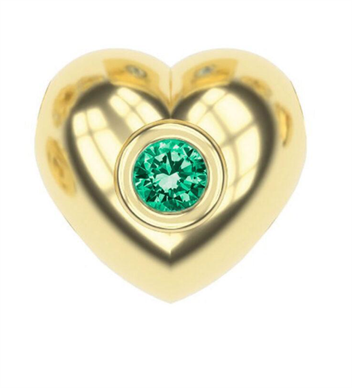 Colgante Dédié Mujer in Oro amarillo Smeraldo CID0168 GI - CID0168 GI